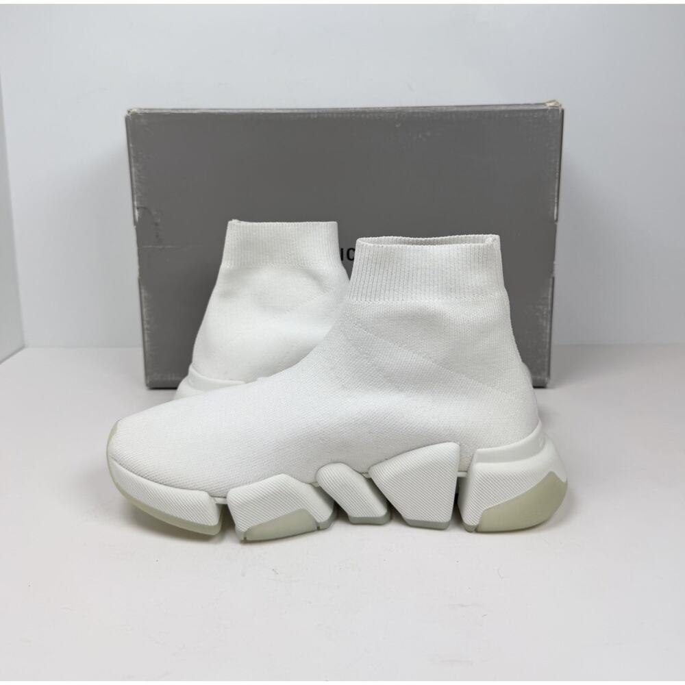 Size 35EU/5W - Balenciaga White Translucent Sole Speed Trainer🤍 NEW/RETAIL $1K! - Picture 6 of 10